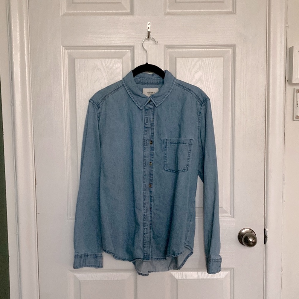 Denim chambray shirt